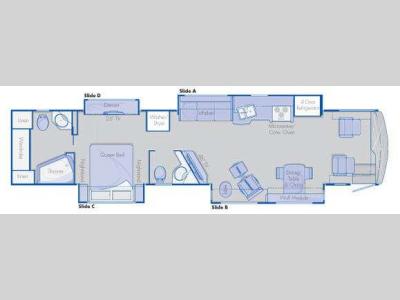 Floorplan - 2009 Country Coach Inspire 360 43 Venice
