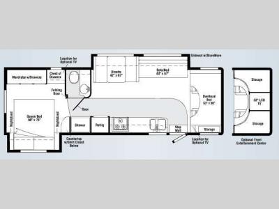 Floorplan - 2009 Winnebago Outlook 31C