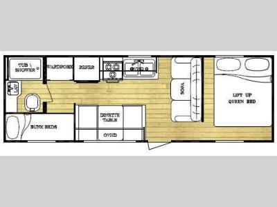 Floorplan - 2009 Gulf Stream RV Ameri-Lite 25BH
