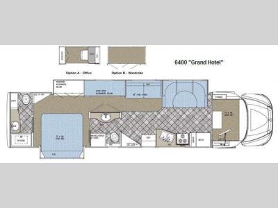 Floorplan - 2009 Gulf Stream RV SuperNova 6400