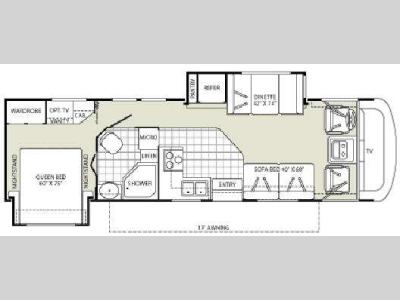 Floorplan - 2009 Fleetwood RV Terra LX 31M