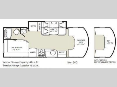 Floorplan - 2009 Fleetwood RV Icon 24D