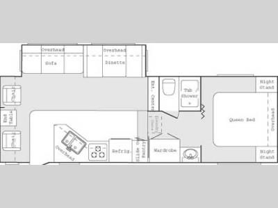 Floorplan - 2005 Keystone RV Cougar 276 EFS