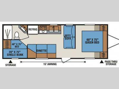 Floorplan - 2009 KZ Sportsmen LE S272LE