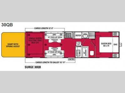 Floorplan - 2009 Coachmen RV Surge 30QB