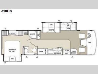 Floorplan - 2009 Coachmen RV Mirada 310DS