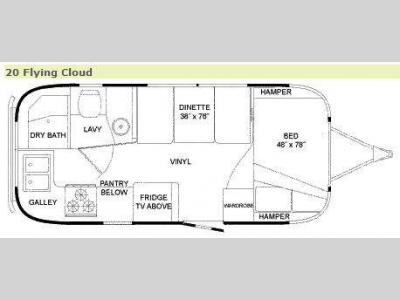 Floorplan - 2009 Airstream RV Flying Cloud 20