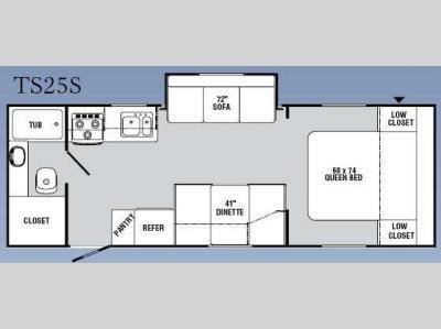 Floorplan - 2009 R-Vision Trail Sport TS25S