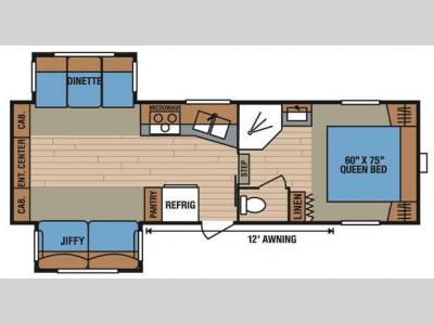 Floorplan - 2009 KZ Spree 265RLS