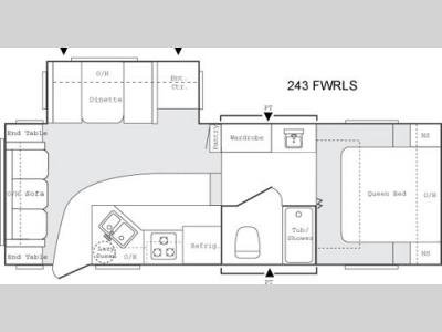 Floorplan - 2004 Keystone RV Sprinter 243FWRLS