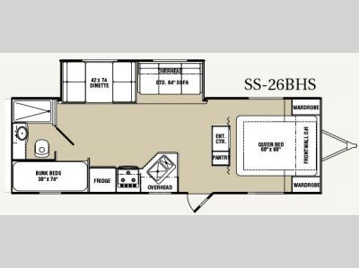 Floorplan - 2009 R-Vision Super Sport SS-26BHS