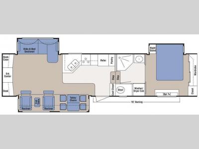 Floorplan - 2009 KZ Montego Bay 36REM