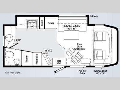 Floorplan - 2009 Itasca Navion 24A