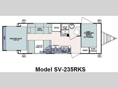 Floorplan - 2009 Forest River RV Surveyor SV 235RKS