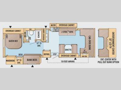 Floorplan - 2009 Jayco Greyhawk 31FS