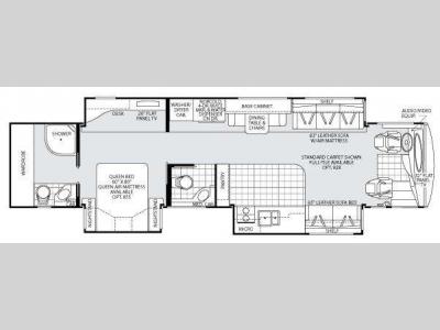 Floorplan - 2009 American Coach American Eagle 42P