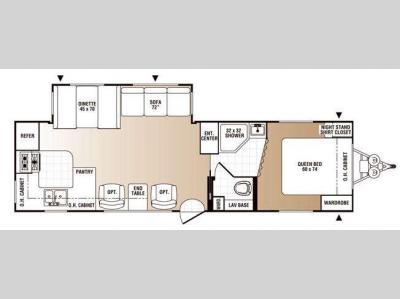 Floorplan - 2009 Palomino Puma 29-RKSS
