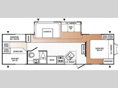 Floorplan - 2009 Palomino Puma 30-FQSS