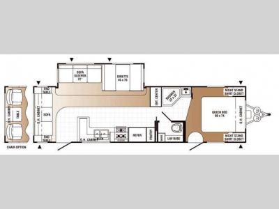Floorplan - 2009 Palomino Puma 30-RLSS