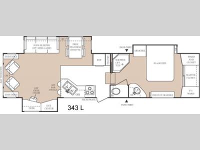 Floorplan - 2005 Keystone RV Everest 343L