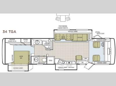 Floorplan - 2009 Tiffin Motorhomes Allegro 34 TGA