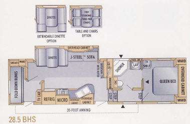 Floorplan - 2009 Jayco Eagle Super Lite 28.5BHS