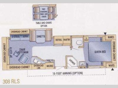Floorplan - 2009 Jayco Eagle Super Lite 308RLS