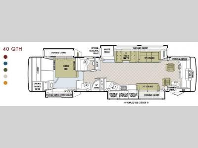 Floorplan - 2009 Tiffin Motorhomes Phaeton 40 QTH
