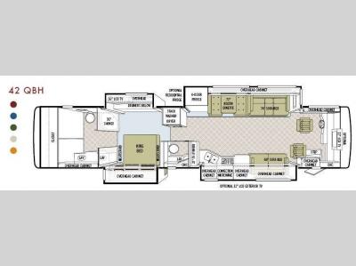 Floorplan - 2009 Tiffin Motorhomes Phaeton 42 QBH