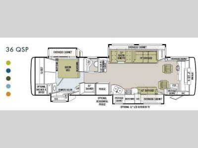 Floorplan - 2009 Tiffin Motorhomes Allegro Bus 36 QSP