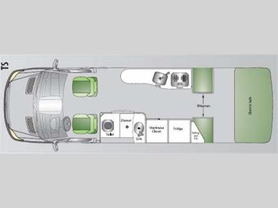 Floorplan - 2009 Pleasure-Way Dodge Plateau TS