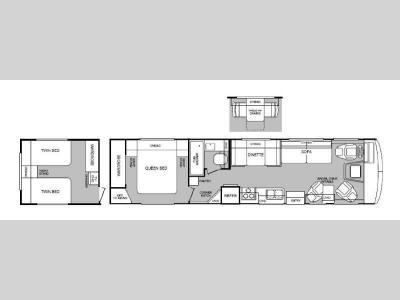 Floorplan - 1999 Fleetwood RV Bounder 34J