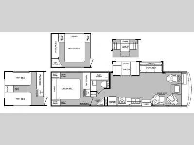 Floorplan - 1999 Fleetwood RV Bounder 34V