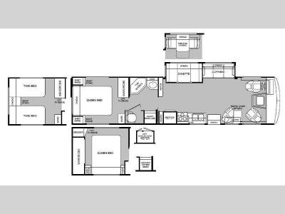 Floorplan - 1999 Fleetwood RV Bounder 36S