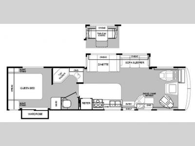Floorplan - 2000 Fleetwood RV Bounder 34T