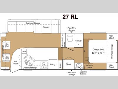 Floorplan - 2005 Keystone RV Laredo 27RL
