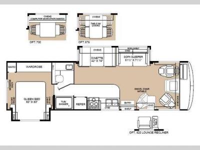 Floorplan - 2002 Fleetwood RV Bounder 31W