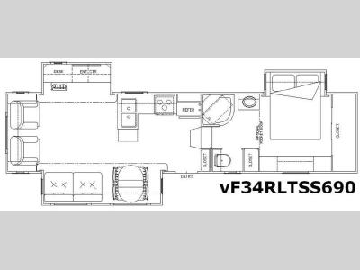 Floorplan - 2009 New Horizons 5 Star Series vF34RLTSS690