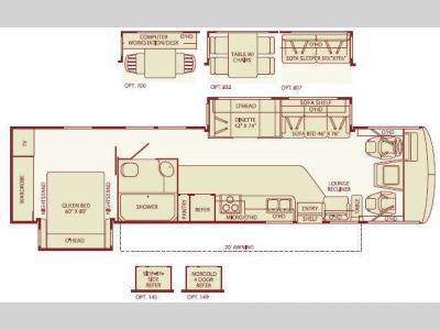 Floorplan - 2005 Fleetwood RV Bounder 36Z