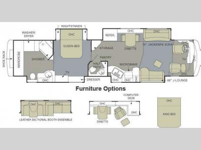 Floorplan - 2009 Monaco Signature Series Cambridge IV