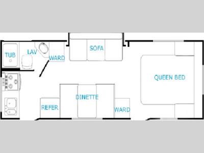 Floorplan - 2005 R-Vision Trail Cruiser 263 S