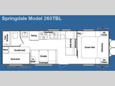 Floorplan - 2009 Keystone RV Springdale 260TBL