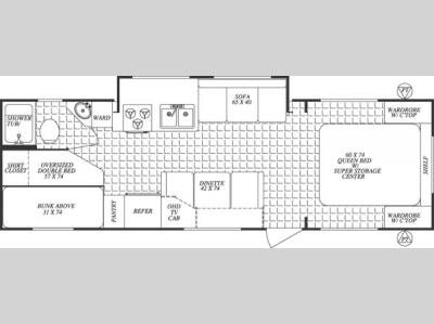 Floorplan - 2004 Forest River RV Surveyor 291