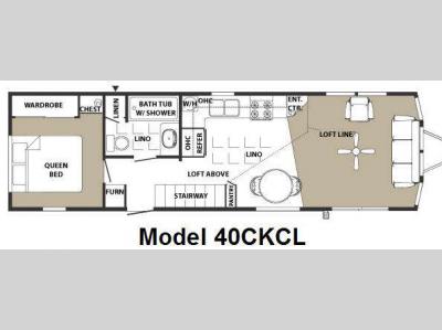 Floorplan - 2008 Forest River RV Summit 40CKCL