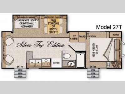 Floorplan - 2009 Northwood Arctic Fox 27T