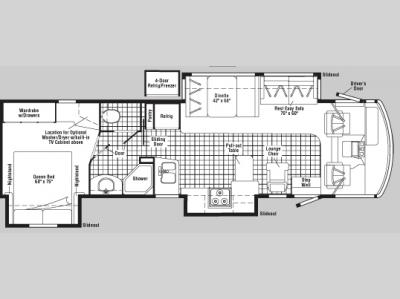 Floorplan - 2005 Winnebago Voyager 35A NEW FLOORPLAN