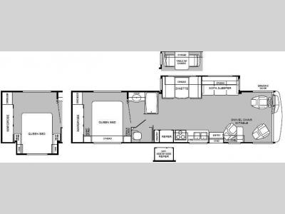 Floorplan - 2000 Fleetwood RV Pace Arrow 35N