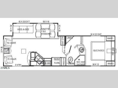Floorplan - 2009 Adventure Manufacturing Chisholm Trail 276RLS