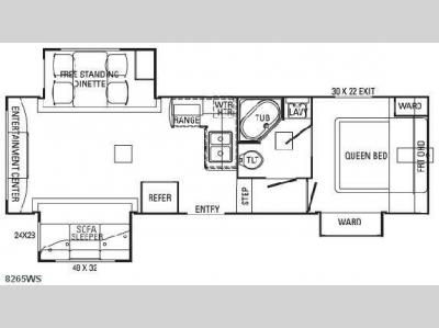 Floorplan - 2009 Adventure Manufacturing Chisholm Trail 8265WS
