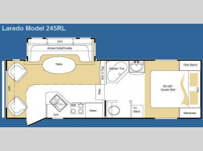 Floorplan - 2009 Keystone RV Laredo 245RL